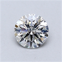 Del inventario de diamantes de laboratorio, 0.74 quilates, Redondo , Color F, claridad VVS2 y certificado IGI