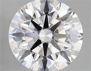Picture of Lab Created Diamond 2.83 Carats, Round with ideal Cut, D Color, vvs1 Clarity and Certified by IGI