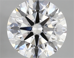 Picture of Lab Created Diamond 2.79 Carats, Round with ideal Cut, E Color, vvs1 Clarity and Certified by IGI