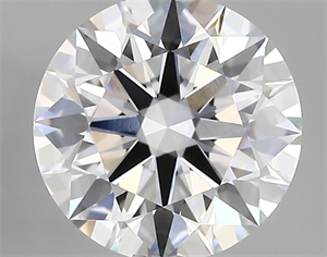 Picture of Lab Created Diamond 2.66 Carats, Round with ideal Cut, D Color, vvs1 Clarity and Certified by IGI