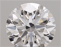 Lab Created Diamond 1.42 Carats, Round with ideal Cut, D Color, vvs2 Clarity and Certified by IGI