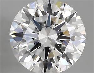 Picture of Lab Created Diamond 3.02 Carats, Round with excellent Cut, D Color, vvs1 Clarity and Certified by IGI