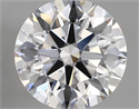 Lab Created Diamond 2.82 Carats, Round with ideal Cut, E Color, vvs2 Clarity and Certified by IGI
