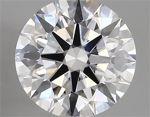 Picture of Lab Created Diamond 2.67 Carats, Round with ideal Cut, D Color, vvs1 Clarity and Certified by IGI