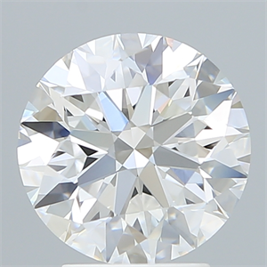 Picture of Lab Created Diamond 3.24 Carats, Round with Excellent Cut, D Color, VVS1 Clarity and Certified by IGI