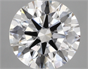 Lab Created Diamond 2.77 Carats, Round with ideal Cut, D Color, vvs1 Clarity and Certified by IGI