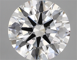 Picture of Lab Created Diamond 2.77 Carats, Round with ideal Cut, D Color, vvs1 Clarity and Certified by IGI