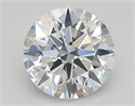 Lab Created Diamond 0.71 Carats, Round with ideal Cut, D Color, vvs2 Clarity and Certified by IGI