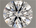 Lab Created Diamond 1.30 Carats, Round with ideal Cut, D Color, vs1 Clarity and Certified by IGI