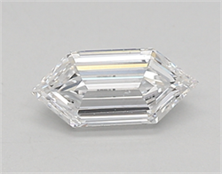 Picture of Lab Created Diamond 0.40 Carats, LONG HEXAGON with  Cut, D Color, vvs2 Clarity and Certified by IGI