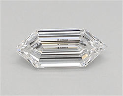 Picture of Lab Created Diamond 0.31 Carats, LONG HEXAGON with  Cut, D Color, vvs2 Clarity and Certified by IGI