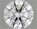 Lab Created Diamond 5.20 Carats, Round with ideal Cut, D Color, vvs2 Clarity and Certified by IGI