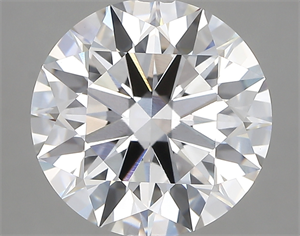 Picture of Lab Created Diamond 5.20 Carats, Round with ideal Cut, D Color, vvs2 Clarity and Certified by IGI