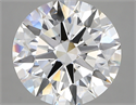 Lab Created Diamond 5.01 Carats, Round with ideal Cut, F Color, vvs2 Clarity and Certified by IGI