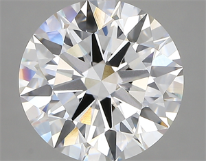 Picture of Lab Created Diamond 5.01 Carats, Round with ideal Cut, F Color, vvs2 Clarity and Certified by IGI