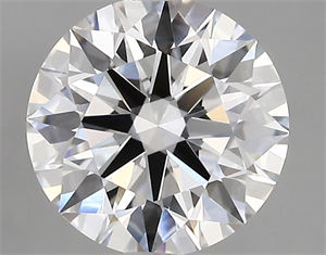 Picture of Lab Created Diamond 2.66 Carats, Round with ideal Cut, D Color, vvs1 Clarity and Certified by IGI