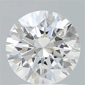Picture of Lab Created Diamond 2.67 Carats, Round with Excellent Cut, D Color, VVS1 Clarity and Certified by IGI