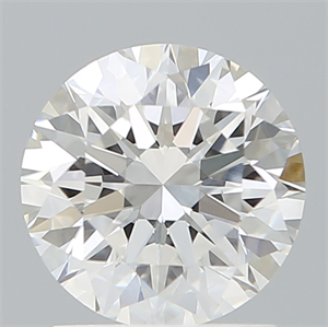 Picture of Lab Created Diamond 1.58 Carats, Round with Excellent Cut, E Color, VVS2 Clarity and Certified by IGI