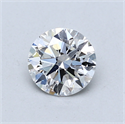 Del inventario de diamantes de laboratorio, 0.72 quilates, Redondo , Color D, claridad VVS2 y certificado IGI