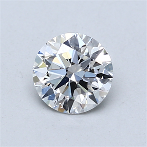 Picture of Lab Created Diamond 0.72 Carats, Round with Ideal Cut, D Color, VVS2 Clarity and Certified by IGI
