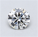 Lab Created Diamond 0.83 Carats, Round with Excellent Cut, E Color, VVS2 Clarity and Certified by IGI