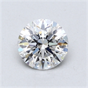 Lab Created Diamond 0.83 Carats, Round with Excellent Cut, D Color, VS1 Clarity and Certified by IGI