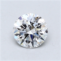 Del inventario de diamantes de laboratorio, 0.81 quilates, Redondo , Color D, claridad VVS2 y certificado IGI