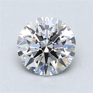Picture of Lab Created Diamond 1.08 Carats, Round with Ideal Cut, E Color, VVS2 Clarity and Certified by IGI