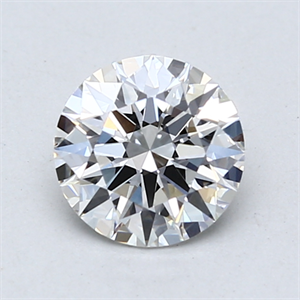 Picture of Lab Created Diamond 1.08 Carats, Round with Ideal Cut, D Color, VS1 Clarity and Certified by IGI