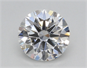 Lab Created Diamond 1.01 Carats, Round with Excellent Cut, D Color, VS1 Clarity and Certified by IGI