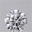 Lab Created Diamond 0.83 Carats, Round with Excellent Cut, D Color, VVS2 Clarity and Certified by IGI