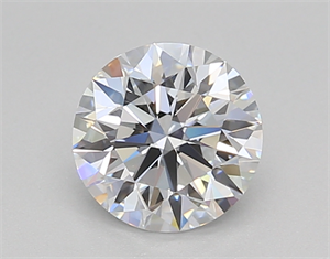 Picture of Lab Created Diamond 1.02 Carats, Round with Ideal Cut, D Color, VVS2 Clarity and Certified by IGI