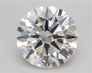 Picture of Lab Created Diamond 5.02 Carats, Round with Ideal Cut, D Color, VS1 Clarity and Certified by IGI