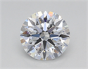 Lab Created Diamond 1.06 Carats, Round with Excellent Cut, E Color, VVS2 Clarity and Certified by GIA
