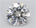 Lab Created Diamond 4.02 Carats, Round with Ideal Cut, F Color, VS1 Clarity and Certified by IGI