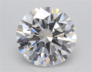 Picture of Lab Created Diamond 4.02 Carats, Round with Ideal Cut, F Color, VS1 Clarity and Certified by IGI