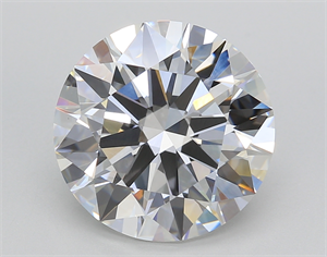 Picture of Lab Created Diamond 6.02 Carats, Round with Ideal Cut, E Color, VVS2 Clarity and Certified by IGI