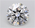 Lab Created Diamond 6.02 Carats, Round with Ideal Cut, D Color, VS1 Clarity and Certified by IGI