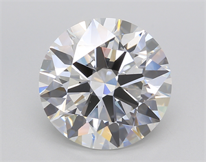 Picture of Lab Created Diamond 6.02 Carats, Round with Ideal Cut, D Color, VS1 Clarity and Certified by IGI