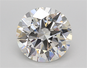 Picture of Lab Created Diamond 4.02 Carats, Round with Ideal Cut, F Color, VS1 Clarity and Certified by IGI