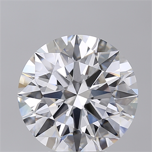Picture of Lab Created Diamond 6.02 Carats, Round with Ideal Cut, E Color, VVS2 Clarity and Certified by IGI