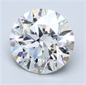Del inventario de diamantes de laboratorio, 3.02 quilates, Redondo , Color F, claridad VS2 y certificado GIA
