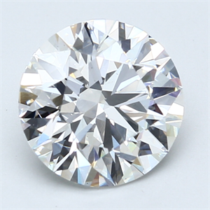 Picture of Lab Created Diamond 3.03 Carats, Round with Excellent Cut, E Color, VS2 Clarity and Certified by GIA