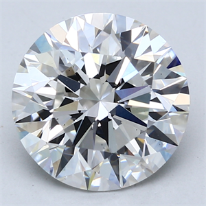 Picture of Lab Created Diamond 4.57 Carats, Round with Ideal Cut, E Color, VS1 Clarity and Certified by IGI