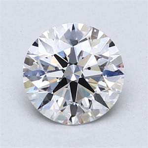 Picture of Lab Created Diamond 1.37 Carats, Round with Ideal Cut, E Color, VS1 Clarity and Certified by IGI