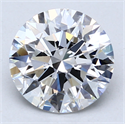 Del inventario de diamantes de laboratorio, 2.54 quilates, Redondo , Color D, claridad VVS2 y certificado IGI