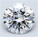 Lab Created Diamond 3.02 Carats, Round with Excellent Cut, D Color, VS1 Clarity and Certified by IGI
