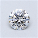 Del inventario de diamantes de laboratorio, 0.74 quilates, Redondo , Color D, claridad VVS2 y certificado IGI