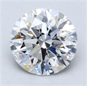 Del inventario de diamantes de laboratorio, 2.05 quilates, Redondo , Color D, claridad VVS2 y certificado IGI