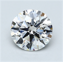 Lab Created Diamond 3.55 Carats, Round with Excellent Cut, E Color, VS2 Clarity and Certified by GIA